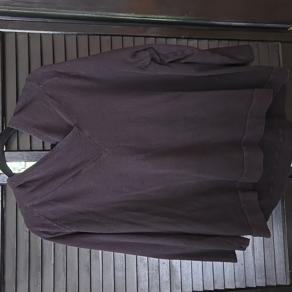 Liz Claborn Women's Hooded Long Sleeve Shirt, 100% Cotton, Size 1X, Black - Picture 4 of 4